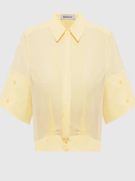 Укорочена сорочка Simkhai жовта
