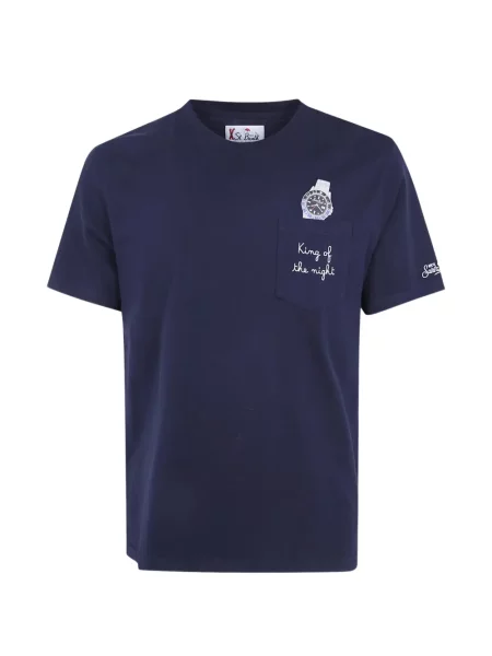 Tricou Mc2 Saint Barth cu broderie albastru