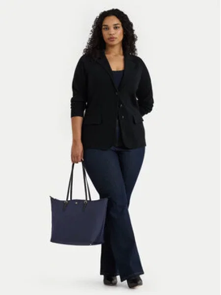Shopper kabelka Lauren Ralph Lauren modrá