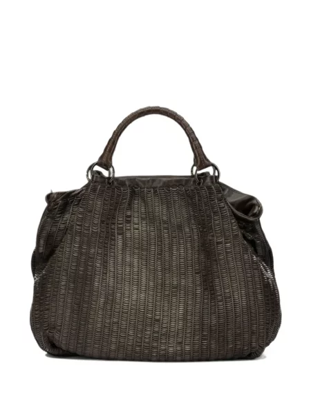 Geantă shopper Reptile's House din piele maro