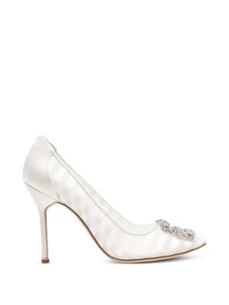 Lodičky Manolo Blahnik bílé