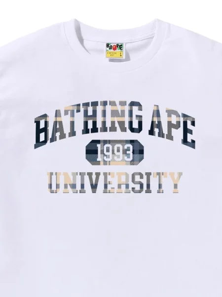Tricou A Bathing Ape® cu imagine alb