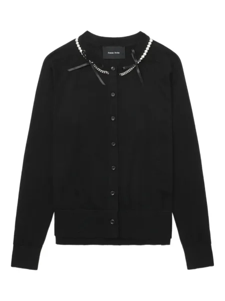 Colier Simone Rocha cu perle negru