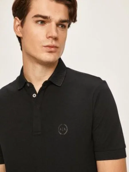 Armani Exchange Тениска с яка