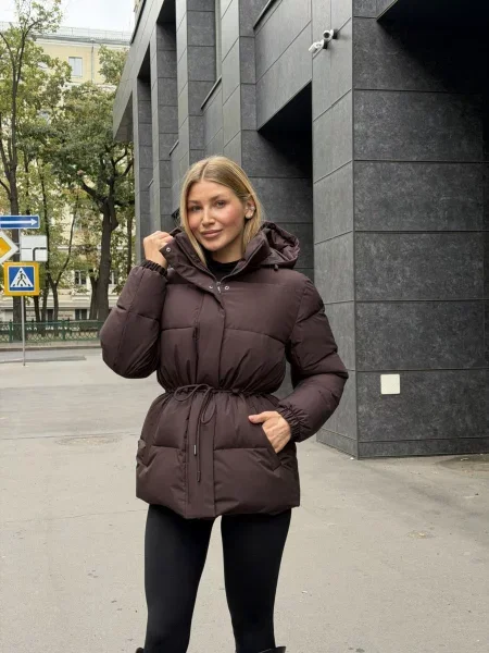 Пуховик UVENTUM коричневий