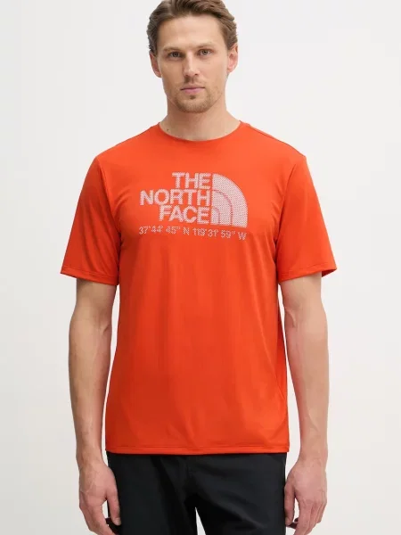 The North Face T-shirt LOGO GRAPHIC pomarańczowa