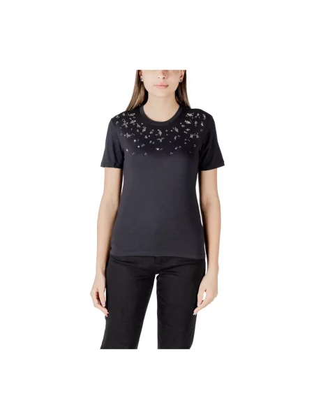 Koszulka Only z kryształkami czarna