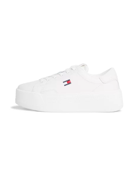 Tommy Jeans Nizke superge mornarska / živo rdeča bela