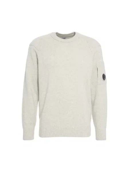 Lniany sweter C.p. Company szary