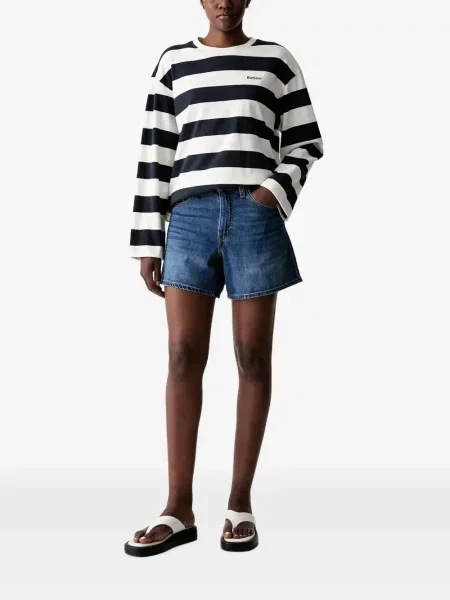 Decupat pantaloni Levi's® cu autograf cu talie înaltă alb