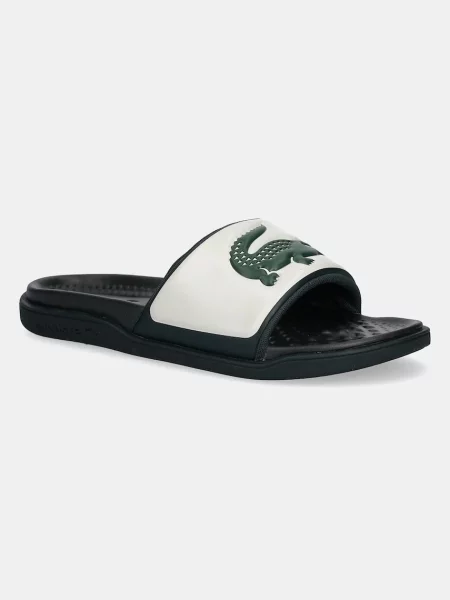Чехли Lacoste SERVE SLIDE DUAL мъжки зелено