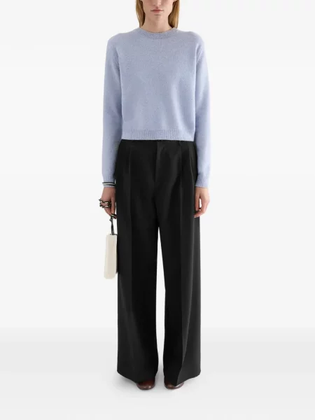 Pantaloni Jil Sander de lână negru