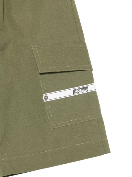 Szorty cargo dziecięce Moschino zielone