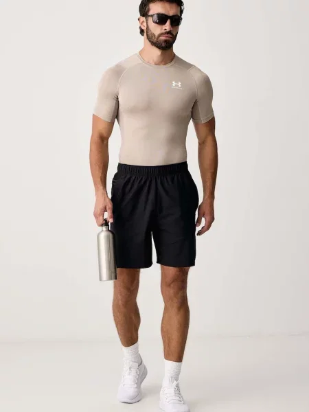 Under Armour tréningové tričko pánske HG Armour Comp béžová