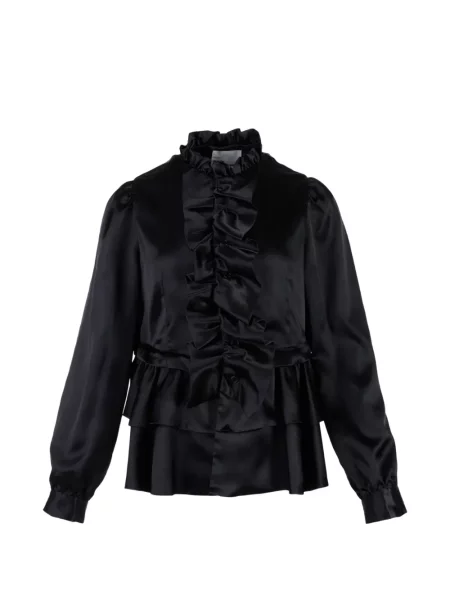 Bluză Noir Kei Ninomiya cu volane negru