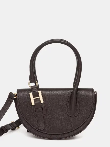 Silvian Heach crossbody kabelka kožená SPAGNOLI hnědá