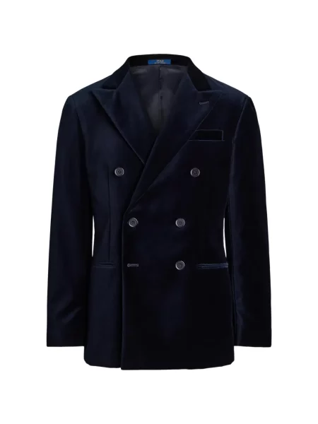 Șosete Polo Ralph Lauren cu model herringbone cu broderie plasă albastru