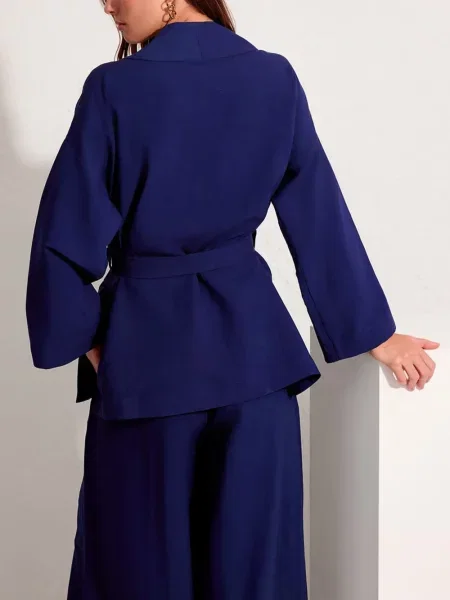 Geacă Lenny Niemeyer cu legături plic albastru