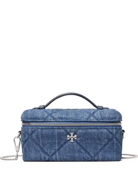 Diamant geantă Tory Burch matlasată albastru