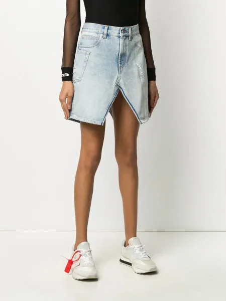 Fustă din denim Heron Preston albastru