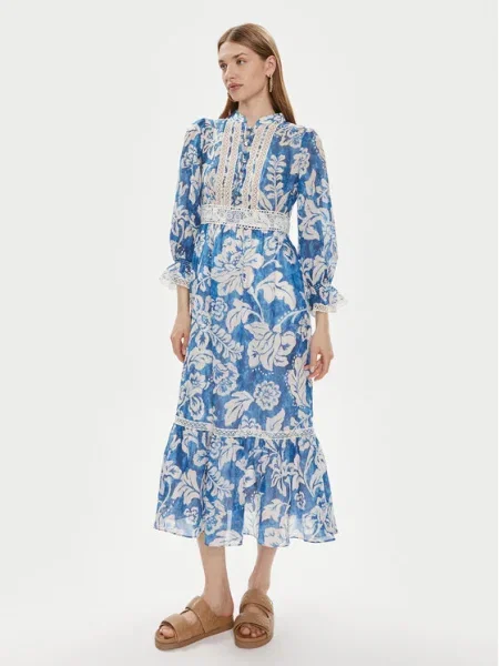 Luisa Spagnoli Rochie de vară Pronuncia albastru