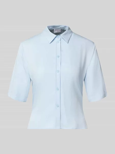 Bluzka z krótkim rękawem z z rękawem Jake*s Studio Woman niebieska