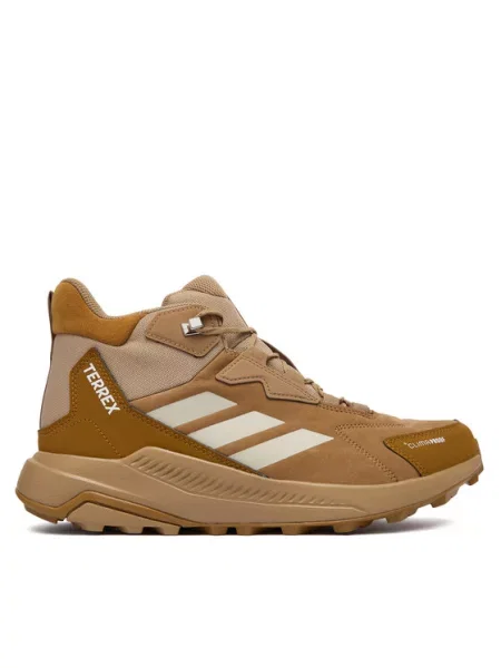 Adidas Turistiniai batai Terrex Anylander Leather Mid Climaproof Hiking Shoes Šviesiai ruda