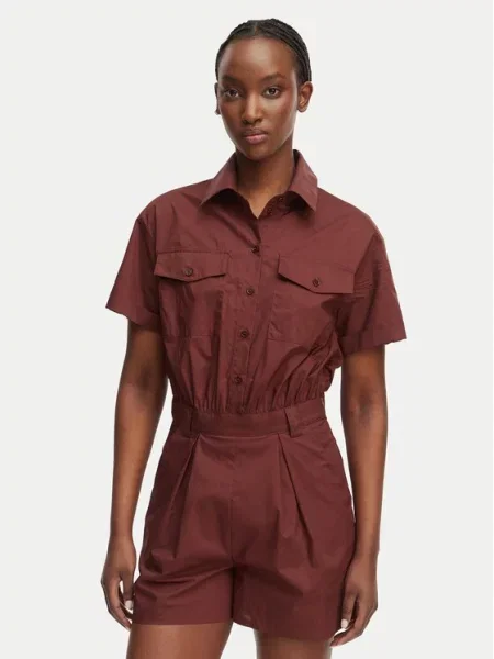 Patrizia Pepe Комбінезон Темно-коричневий коричневий