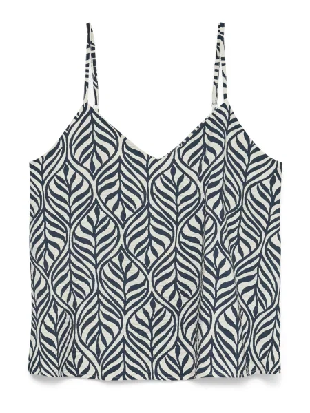 VERO MODA Top VMJosie albastru marin alb