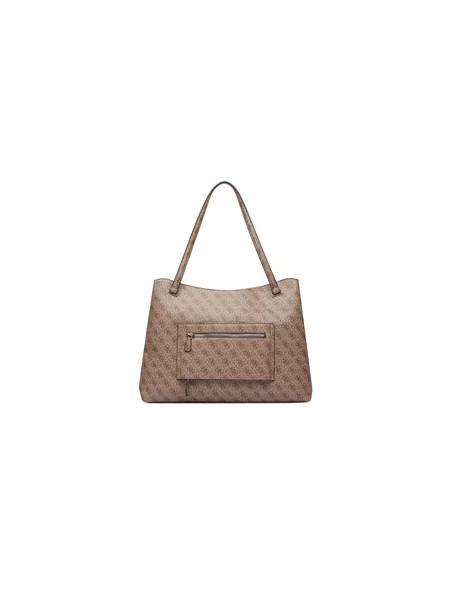 GUESS Shopper táska YVONNE / cappuccinobarna barna