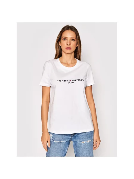 Tommy Hilfiger Marškinėliai Heritage C-Nk Regular Fit balta
