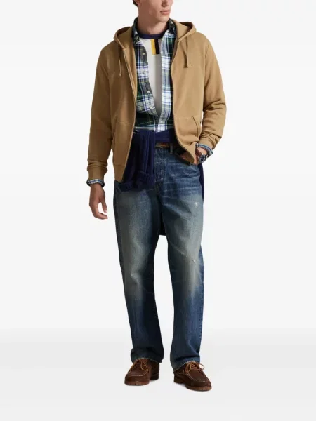 Μικρός κασκέτο Polo Ralph Lauren με χαμηλή μέση υφαίνω διαγωνίως πράσινο