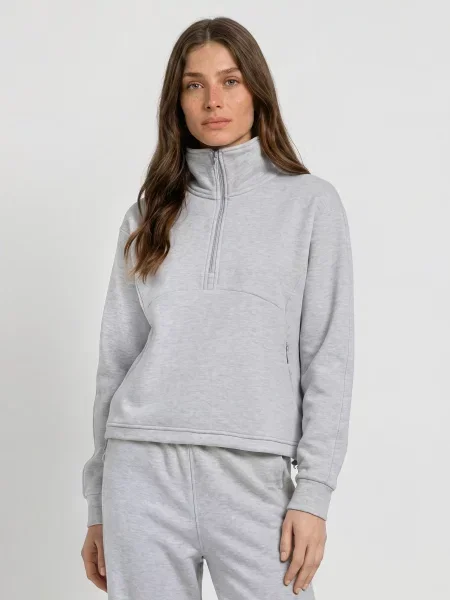 Under Armour Mikina S Límcem Troyer Ua Unstoppable světle šedá