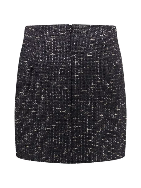 Fusta mini Tagliatore din tweed negru