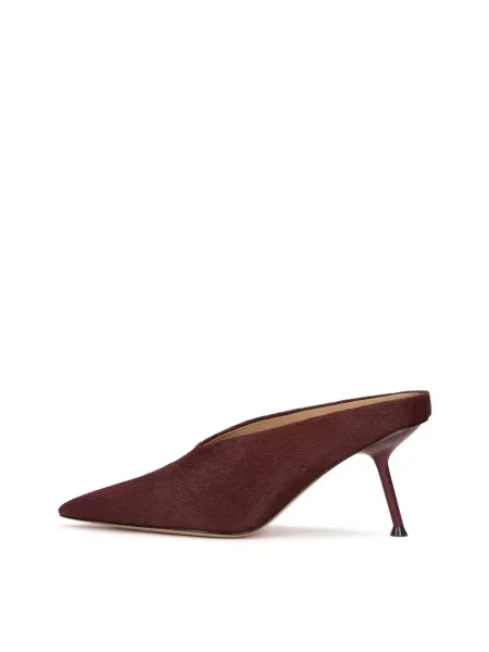 Kazar Studio Saboți bordeaux roșu