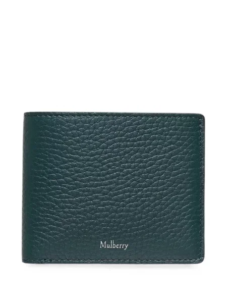 Portofel Mulberry din piele verde
