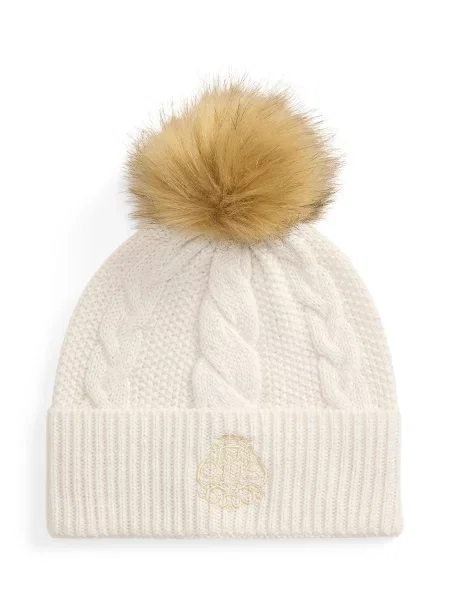 LAUREN RALPH LAUREN Căciulă cu adaos de lână bej