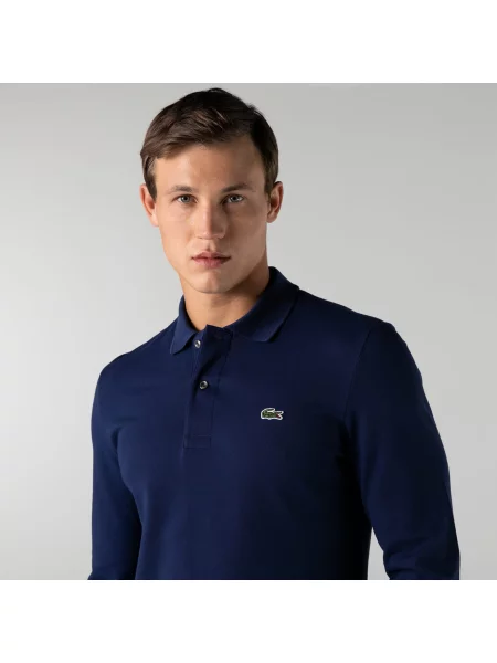 Поло Lacoste синее