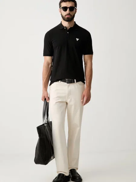 Tricou polo Guess negru