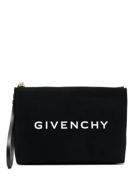 Geantă plic Givenchy cu imagine negru