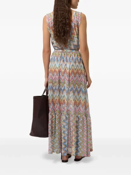 Rochie Missoni tricotate alb