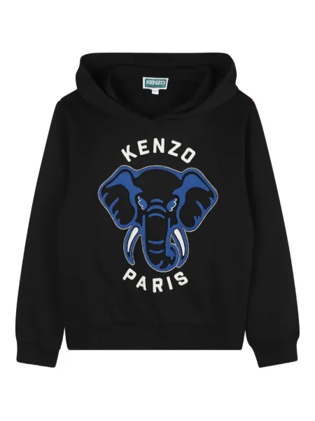Bluza z kapturem dziecięca Kenzo niebieska
