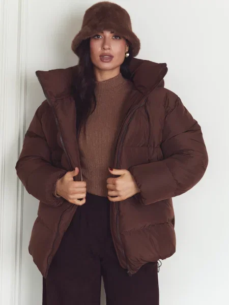 Пуховик Seventeen коричневий