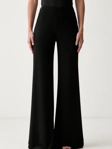 Joseph Ribkoff pantaloni wide leg pentru femei negru