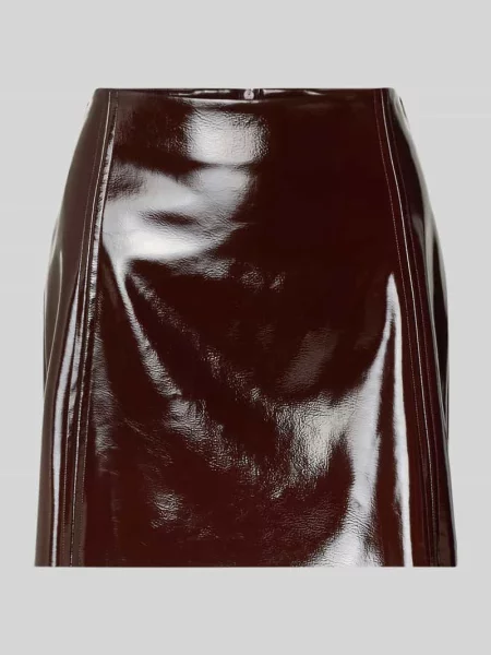 Spódnica mini z imitacji skóry ze szwami działowymi Jake*s Casual