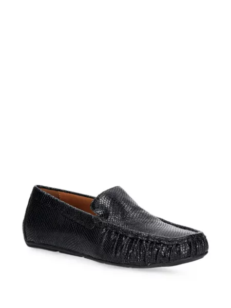 Pantofi loafer Vagabond cu model piele de șarpe negru