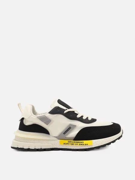 Кросівки YUKI молочний комбінований верх