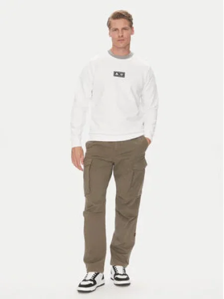 Kappa Mikina Authentic Nymphe Comfort Fit bílá