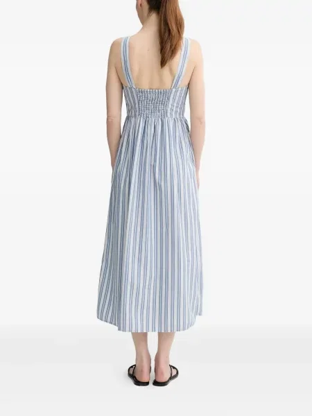 Rochie maxi Marc O'polo fără mâneci cu dungi de costum albastru