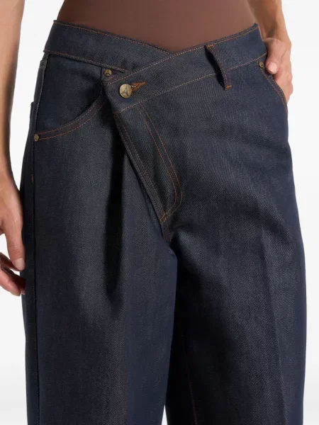 Proste jeansy Manière De Voir kopertowe niebieskie